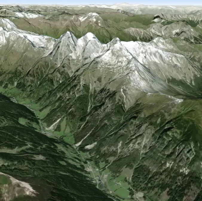 Satellite (no streets) map style preview